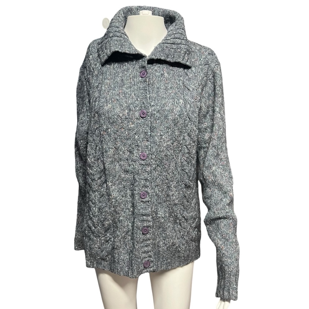 L.L. Bean - Womens Wool Blend Cardigan Sz LG